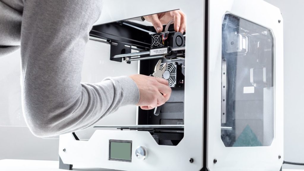 Exibir uma impressora 3D